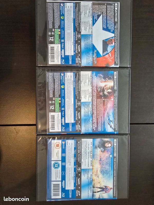 Lot blu-ray captain America sans 4k (image 2)