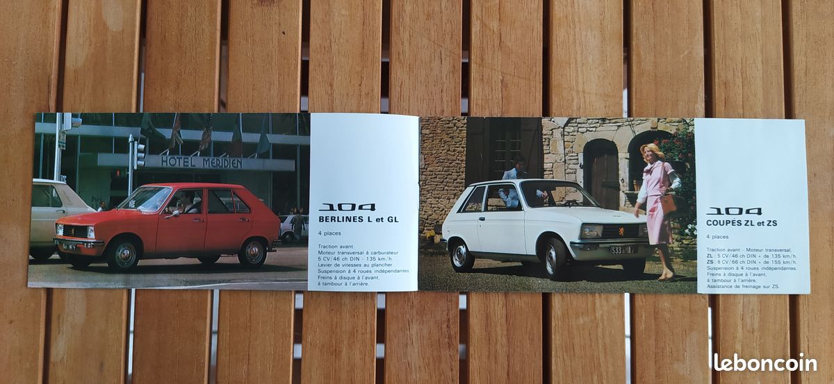 Brochure gamme Peugeot 1976 (image 2)