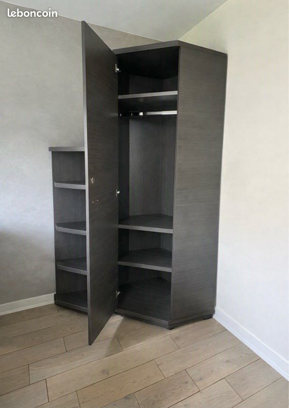 Armoire dressing d'angle + étagères (image 2)
