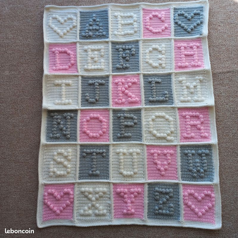Couverture bébé, fait main (image 2)
