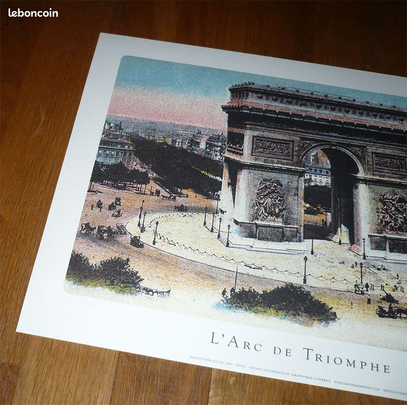Affiche - L'ARC de TRIOMPHE Paris - 40 cm x 30 cm - NEUF (image 2)