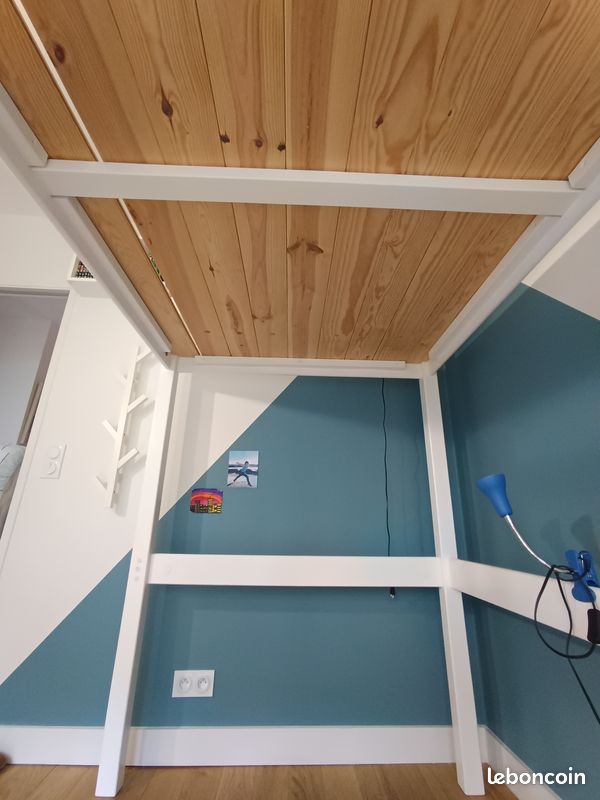 Lit mezzanine 120*190 en bois massif (image 5)
