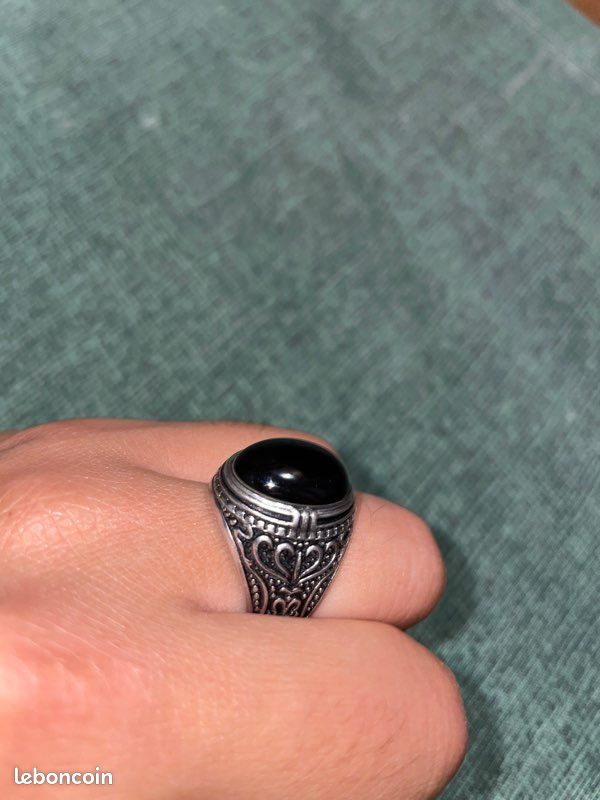 Bague argent homme (image 1)