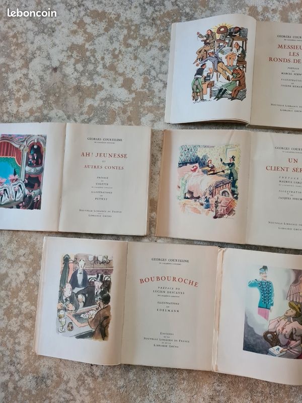 Lot de 6 livres de Georges Courteline numérotés 1948 (image 4)