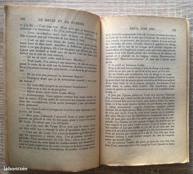 Le bruit et la fureur - William Faulkner / NRF Gallimard 1938 EO (image 2)
