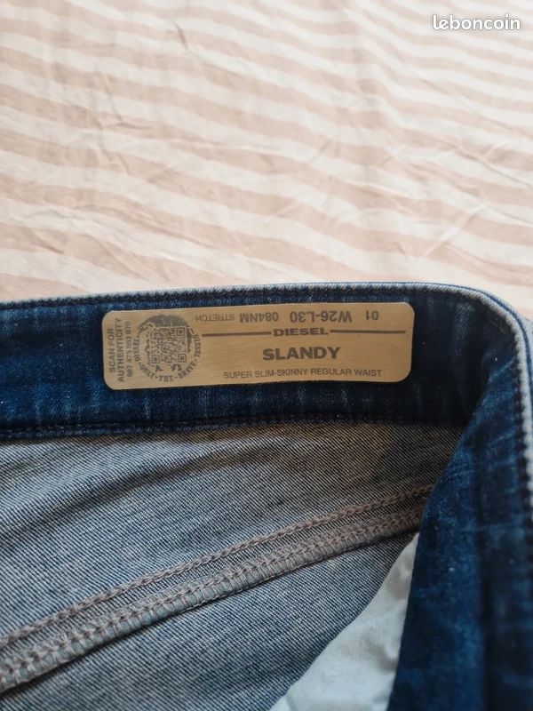 Jean Diesel - Modèle Slandy - Bleu - Taille W26 L30 - 36 (image 5)