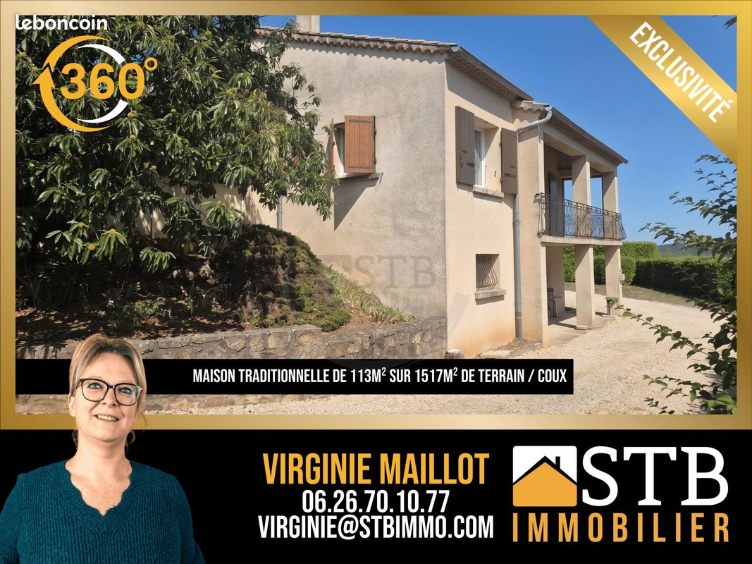 Maison 4 pièces 113 m² · à Coux · 113 m² · 263 000 €