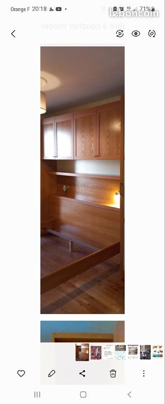 Chambre Métis Celio lit pont avec angle dressing (image 1)