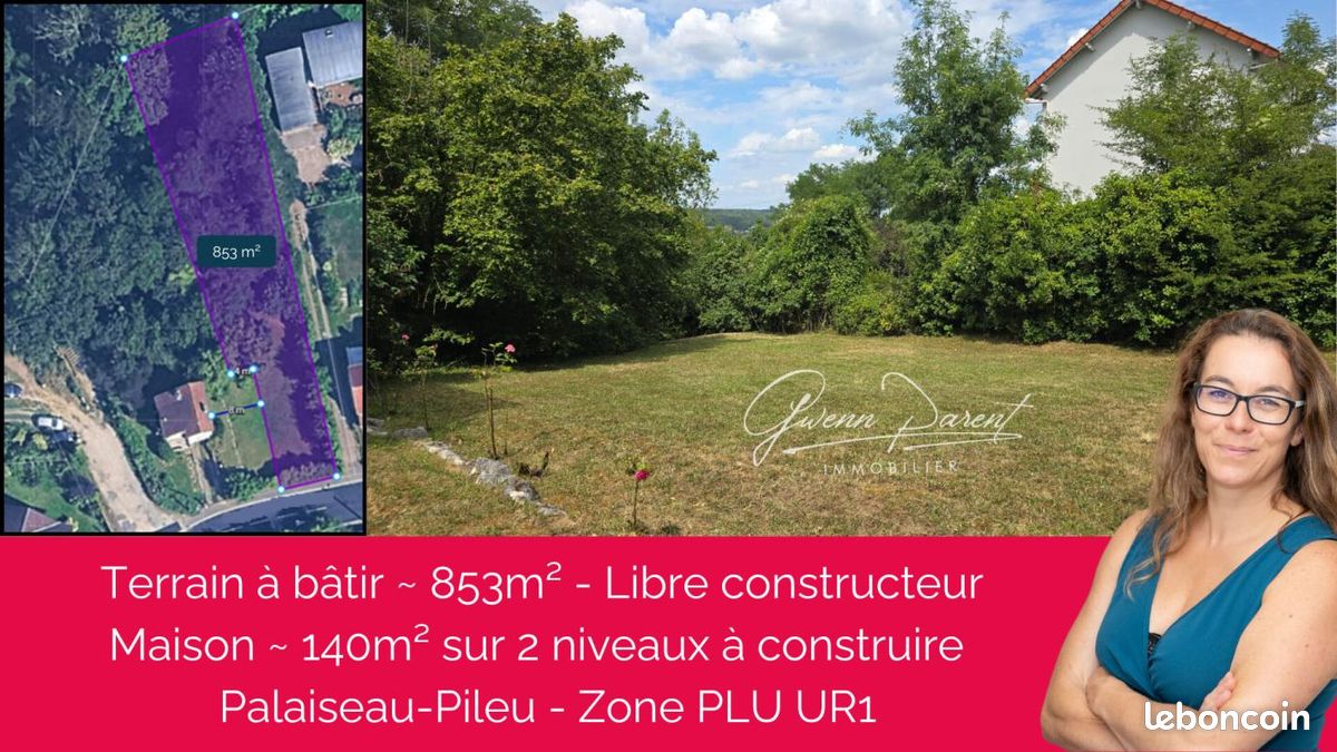 Terrain 853 m² Palaiseau · 299 000 €