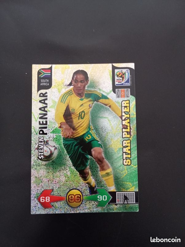 Carte STAR PLAYER - Steven PIENAAR - Album Panini World Cup South Africa 2010 ADRENALYN (image 1)