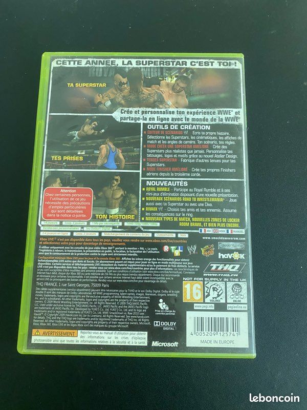 🤼‍♂️ SmackDown vs Raw 2010 feat. ECW (Xbox 360 – PEGI 16) (image 2)