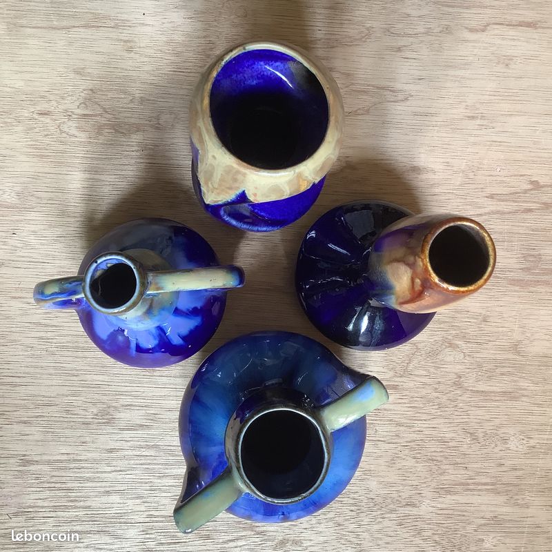 Ensemble 7 céramiques Grès flammés vintage (image 16)