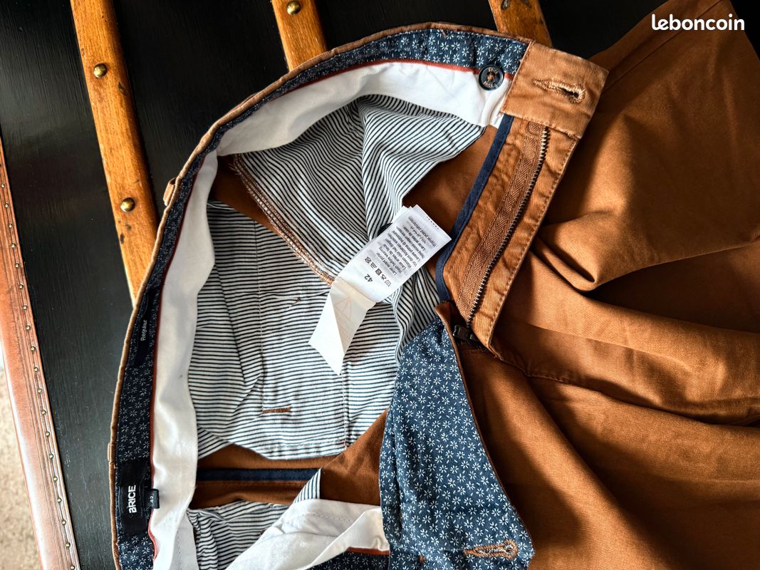 Pantalon homme Brice Regular 42 demie saison neuf Vêtements