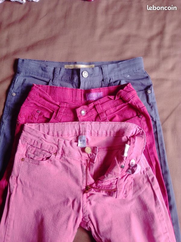 Lot pantalons été 10 ans fille (image 2)