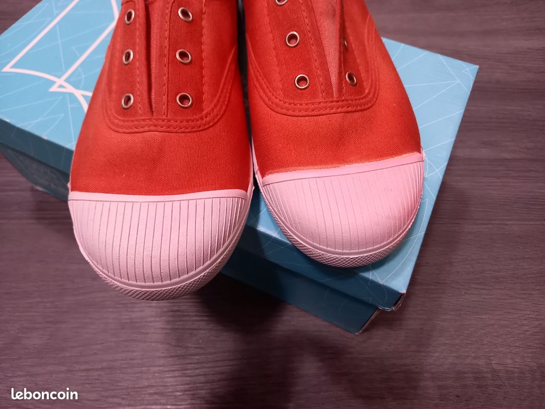 Basket en toile sans lacets CM Mediterranea 37 Rouge Corail Prix