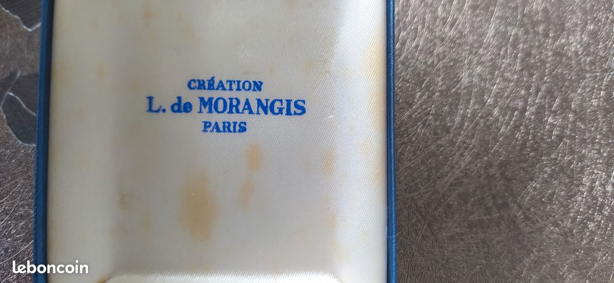Boutons de manchette vintage avec sa boîte (image 3)