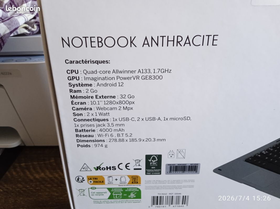 Notebook THOMSON Anthracite (image 3)