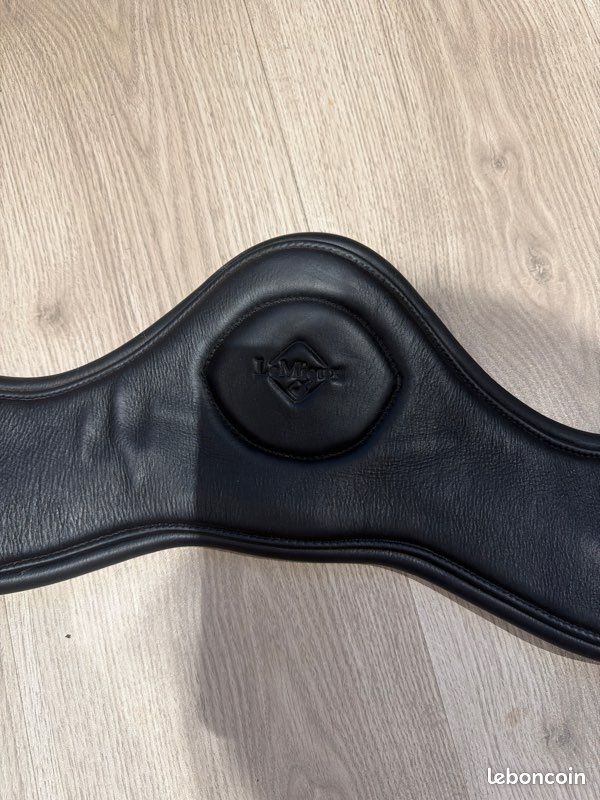 Hill Saddlery Lot de 2 sangles d'étrier droites en cuir noir