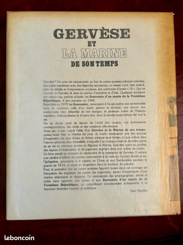 Gervèse et la Marine de son temps – Jean Randier – Beau livre illustré Marine (image 3)