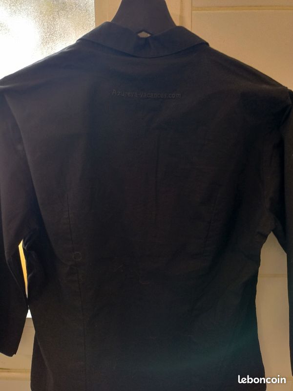 Vends magnifique chemisier noir Azureva Taille L (image 5)