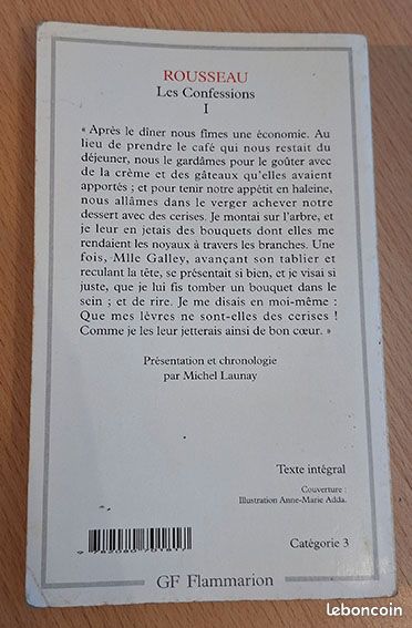 Les confessions I - Rousseau (image 2)