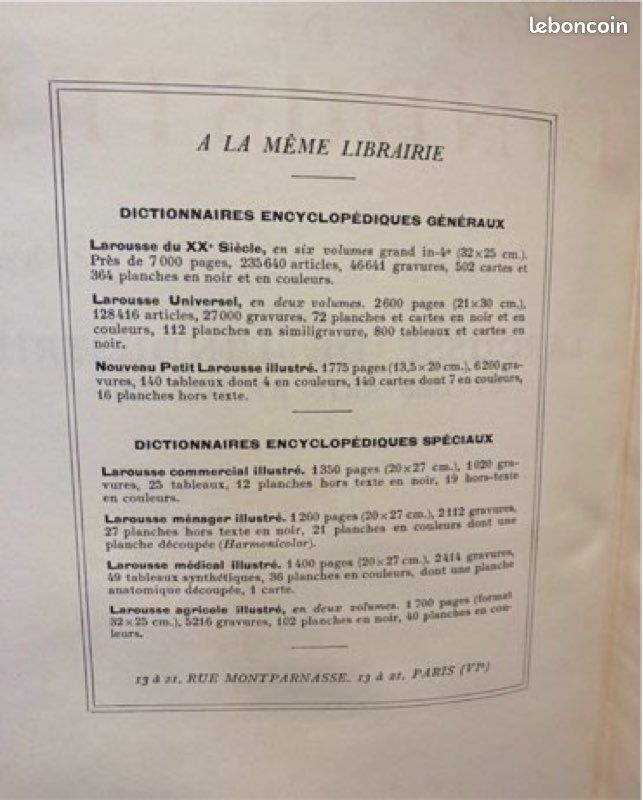 Livre Larousse de l’industrie et des arts et métiers (image 4)