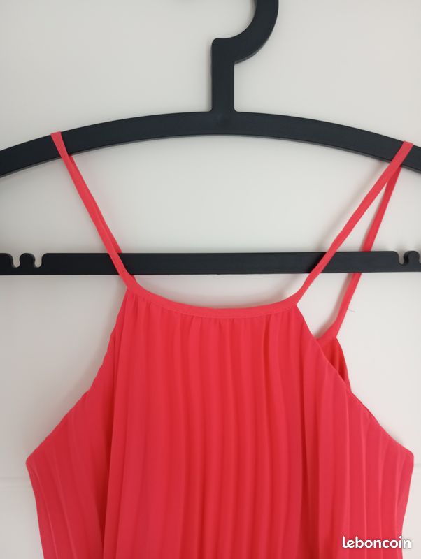 Robe plissée d'été, rose fuchsia - Molly Bracken – Taille 40 (image 4)