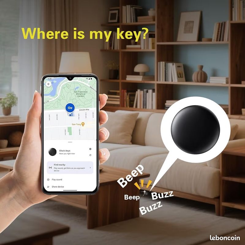 Air Tag Traceur Localisateur D’Objets Bluetooth, Traceur Magnétique