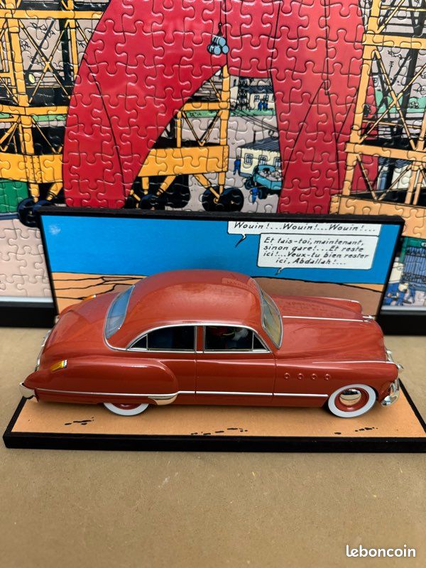 Lot de deux voitures Tintin 1/24 collection Hachette