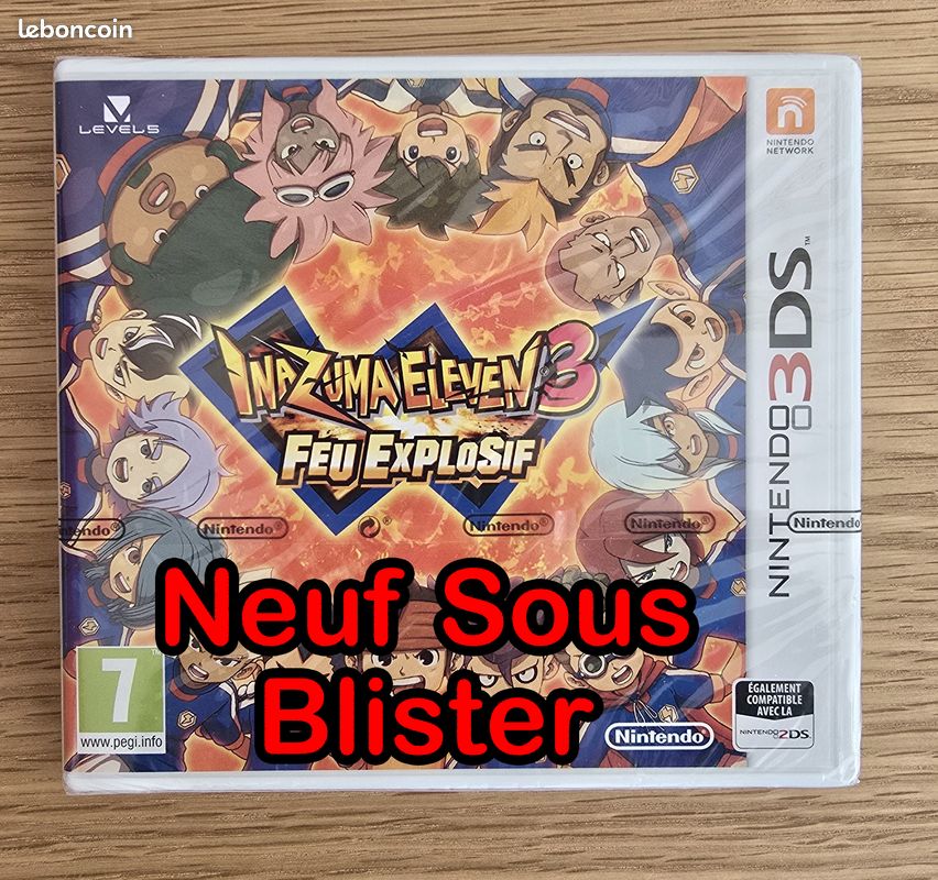 Inazuma Eleven Feu Explosif Nintendo 3DS Neuf sous Blister