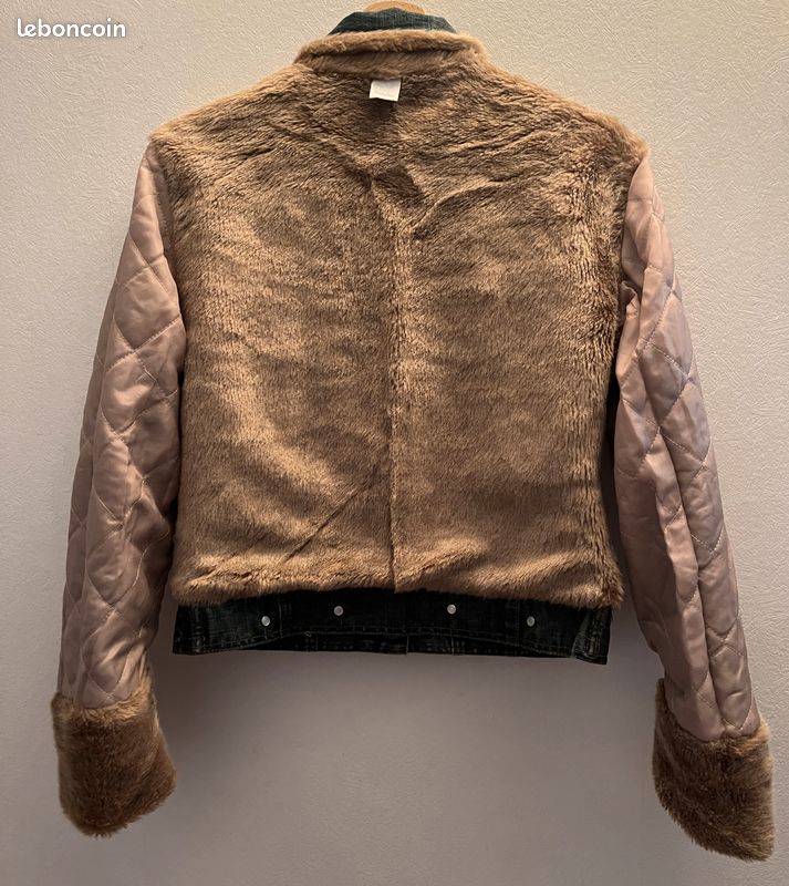 Blouson Jean doublé - Femme – Marque : Camaïeu - Taille : 36- Vintage (image 4)
