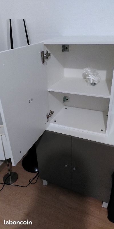 Meubre blanc Salle de Bain P33xL45xh58 (image 1)