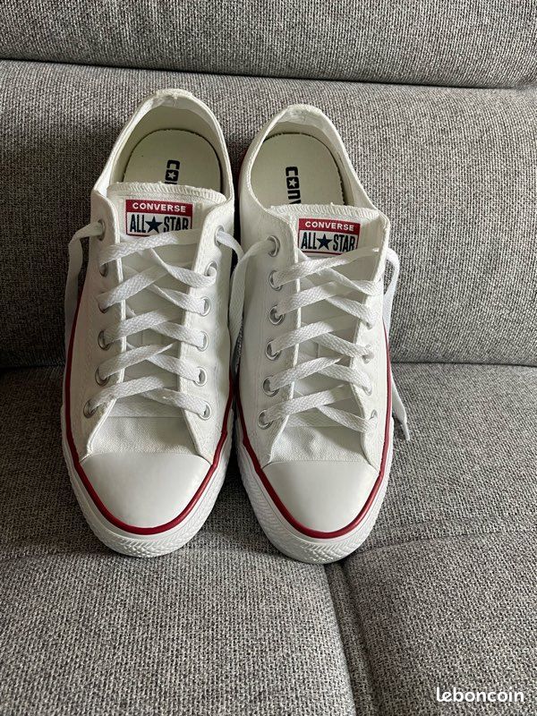 Converse Basse Cuir Blanche Femme Kalinga Ashok Converse Basse