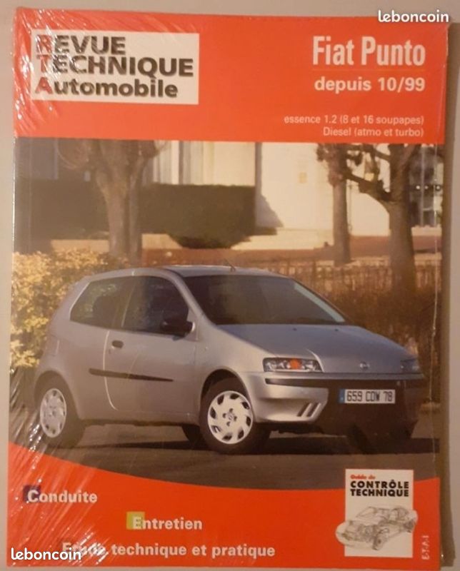 RTA + Autovolt Revue technique automobile Fiat Punto 1.2 Essence NEUF (image 1)
