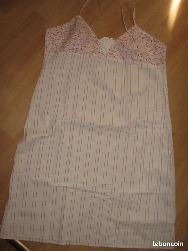 Chemise nuit femme coton taille 38/40 (image 1)