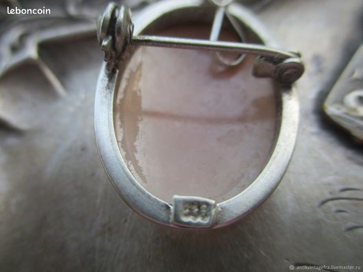 Broche Ancienne Art Déco En Argent Sterling – Camée Franz Poinçon France