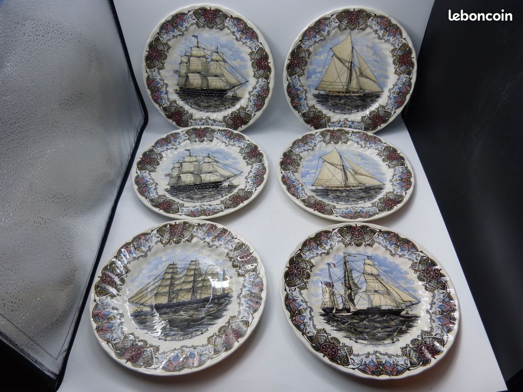 6 Assiettes Marine CURRIER & yves by CHURCHILL (image 1)