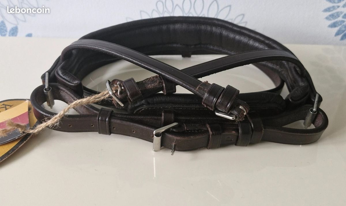 Noseband cuir poney neuf (image 4)