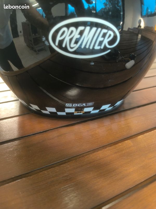 Casque intégral Premier TROPHY RETRO - Noir (image 2)