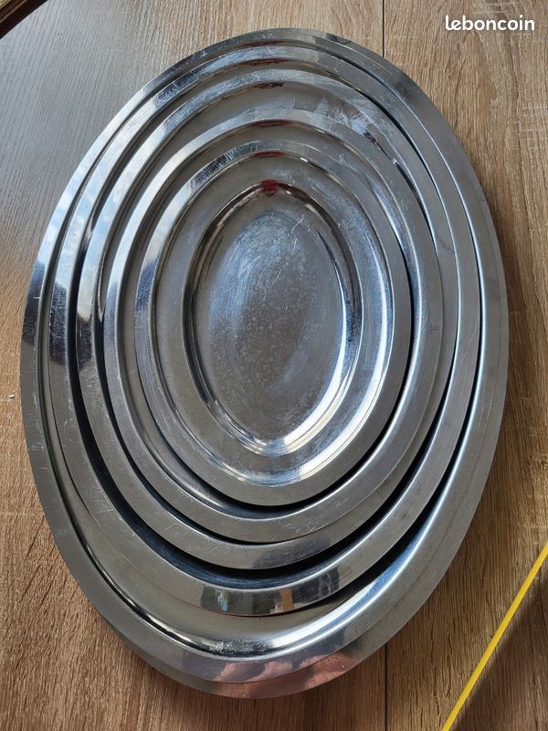 6 plats en inox (image 4)
