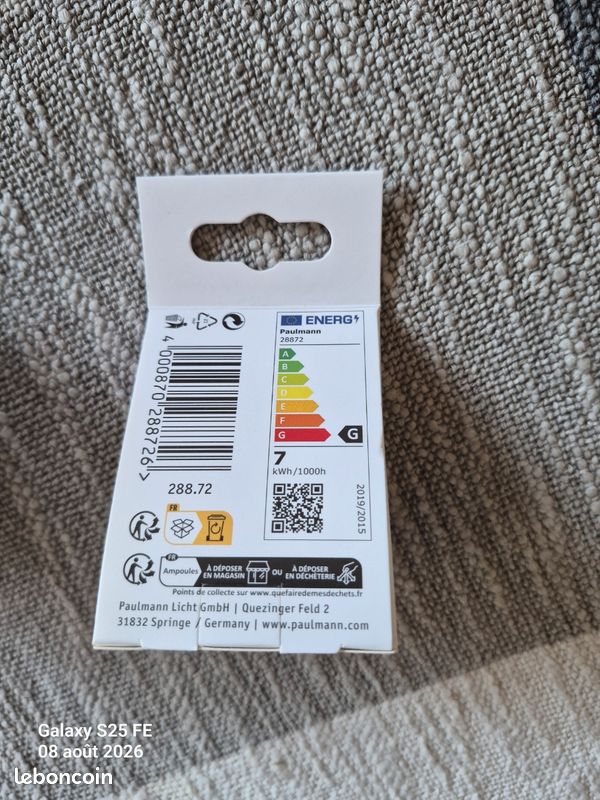 Lot de 5 ampoules neuves LED GU5,3 blanc neutre 44W (image 3)