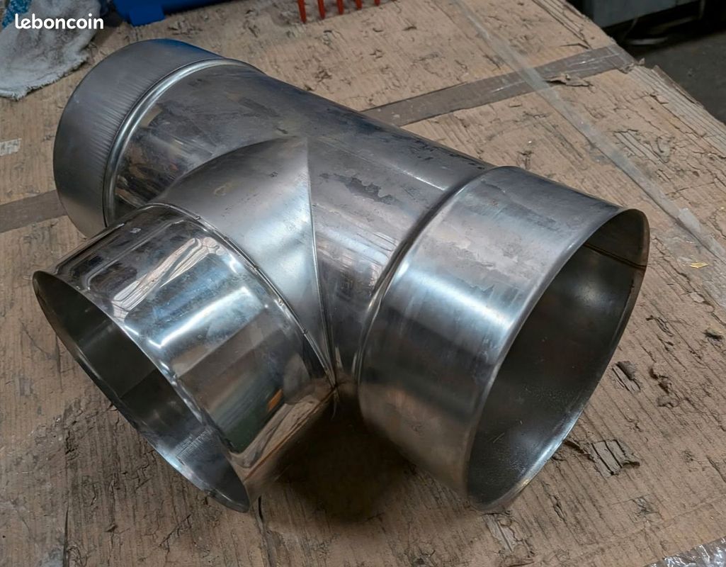 Te tubage inox diametre 180 + purge 90° (image 2)