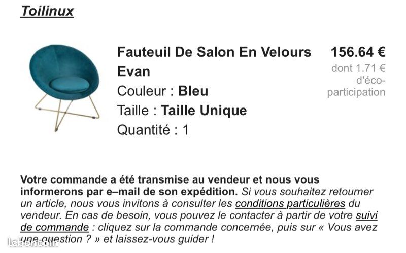 Canapé et fauteuil neufs (image 5)