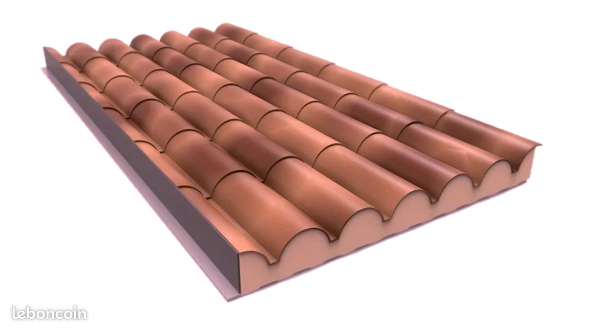 Panneaux isolant imitation tuiles STOCK (image 2)