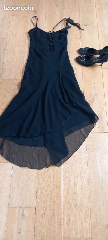 Robe noire de soirée taille 36 (image 3)