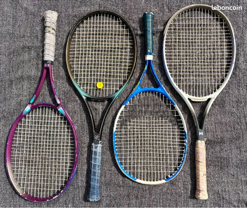 Atyhao Raquette de tennis d'entraînement débutant, raquette de tennis d