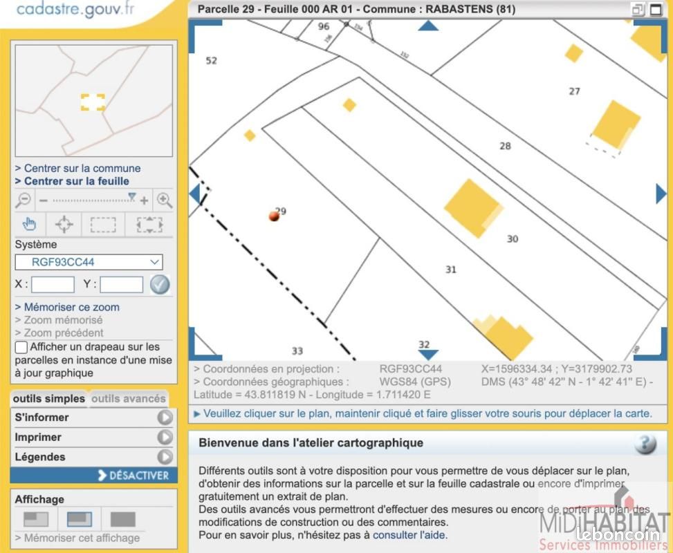 Terrain 2 484 m² Rabastens · 79 000 €