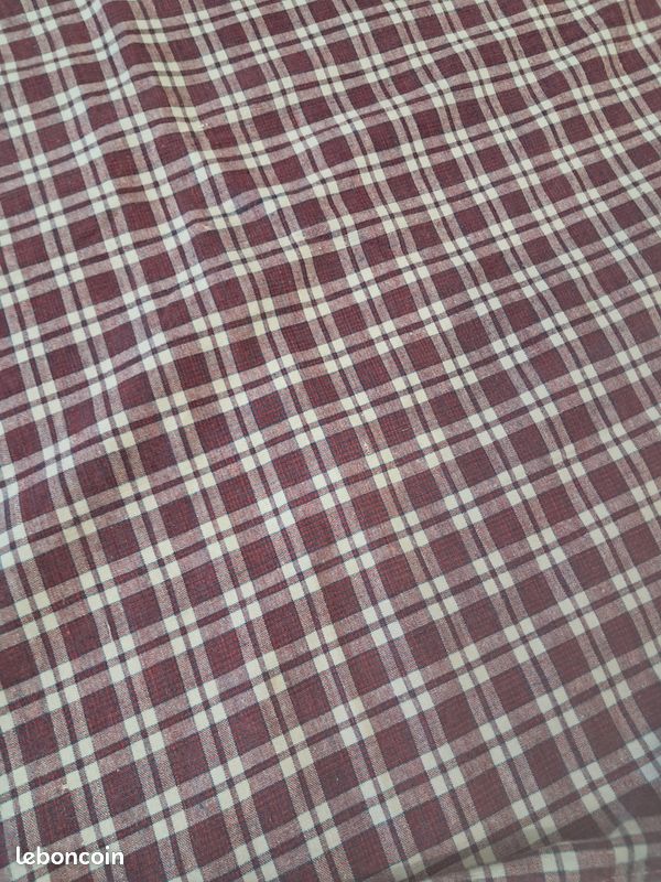 Housse d'edredon kelsch alsacien ancien en lin mauve violet vintage (image 8)