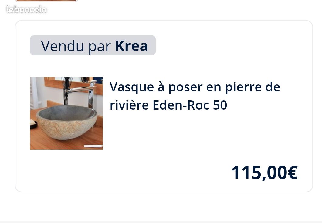 Lavabo en pierre (image 1)