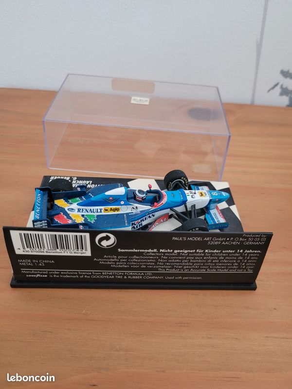 BENETTON RENAULT B197 GP 1997 J. ALESI MINICHAMPS 1:43